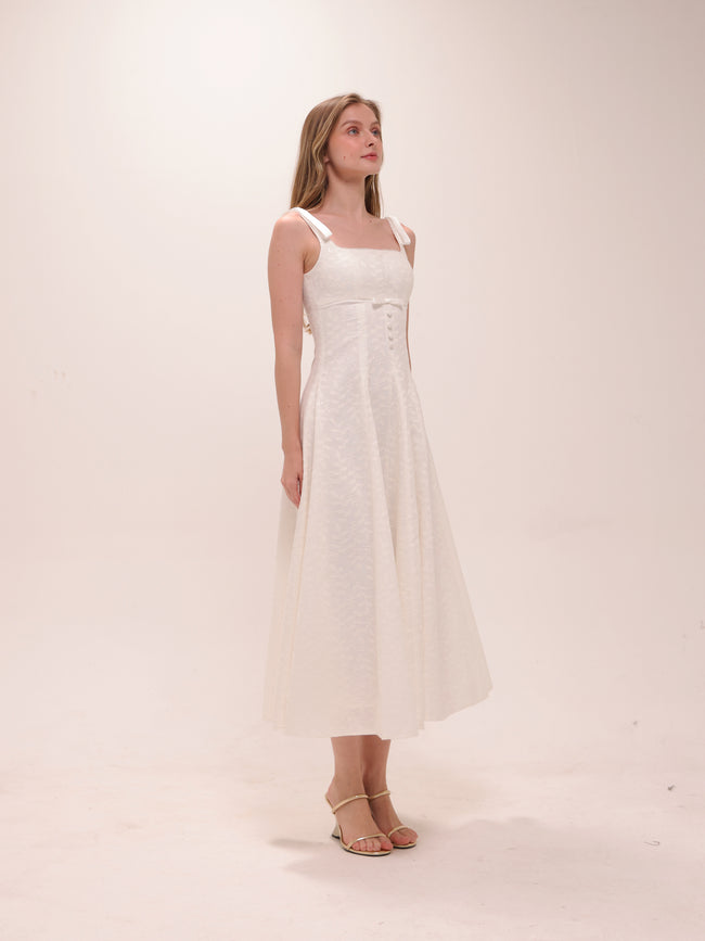Bow Strap Midi Dress