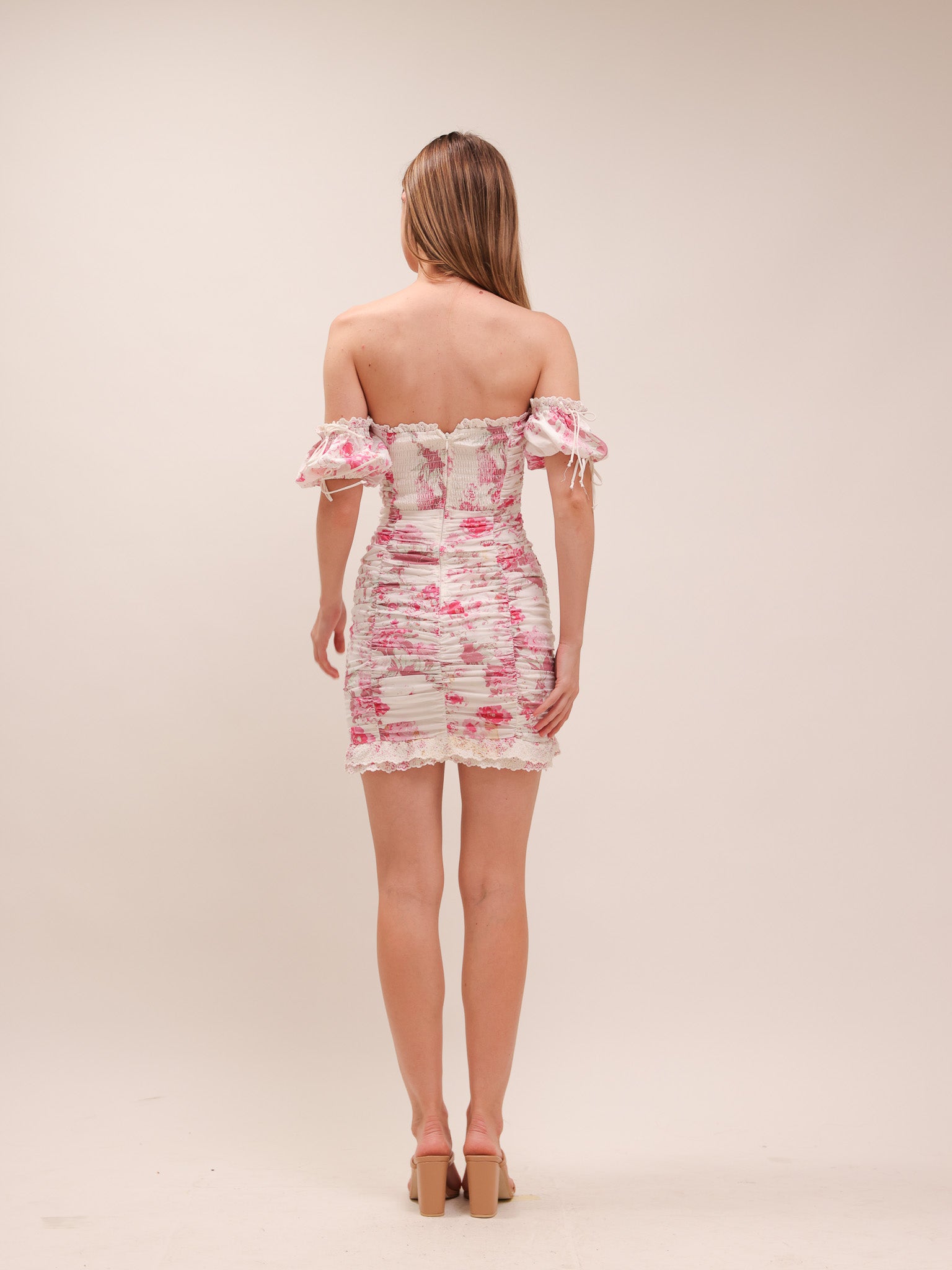 Mills Ruched Mini Dress
