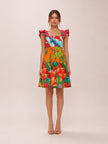 Foliage Mix Mini Dress