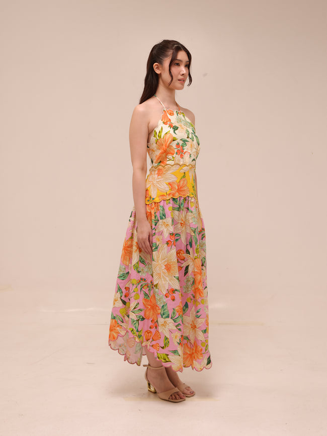Guaragarden Floral-Print Maxi Dress