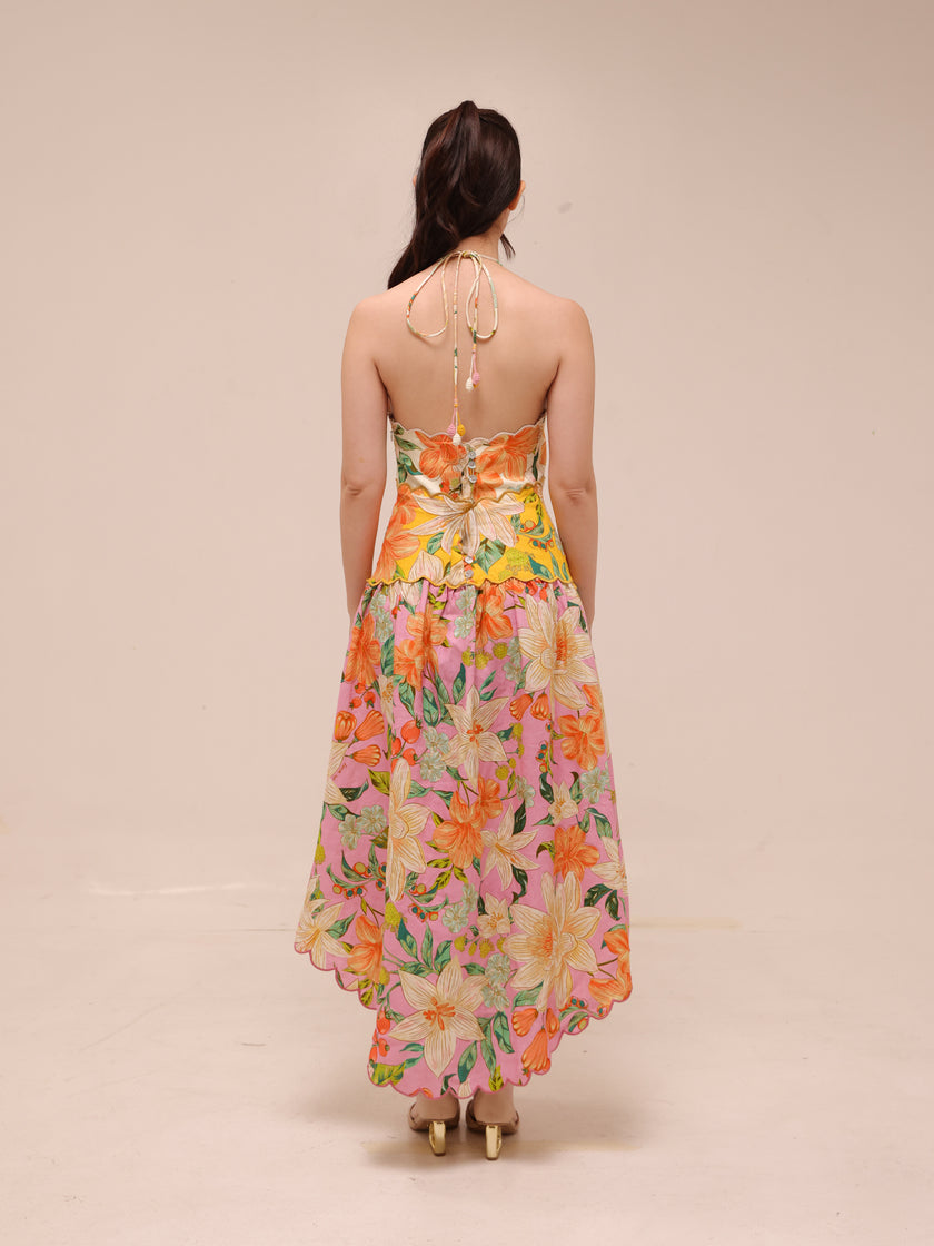 Guaragarden Floral-Print Maxi Dress