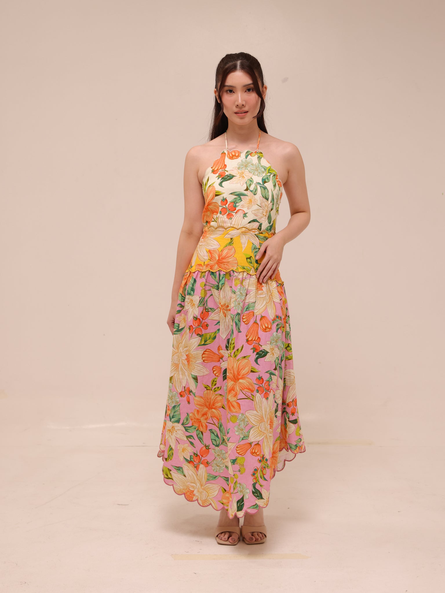 Guaragarden Floral-Print Maxi Dress