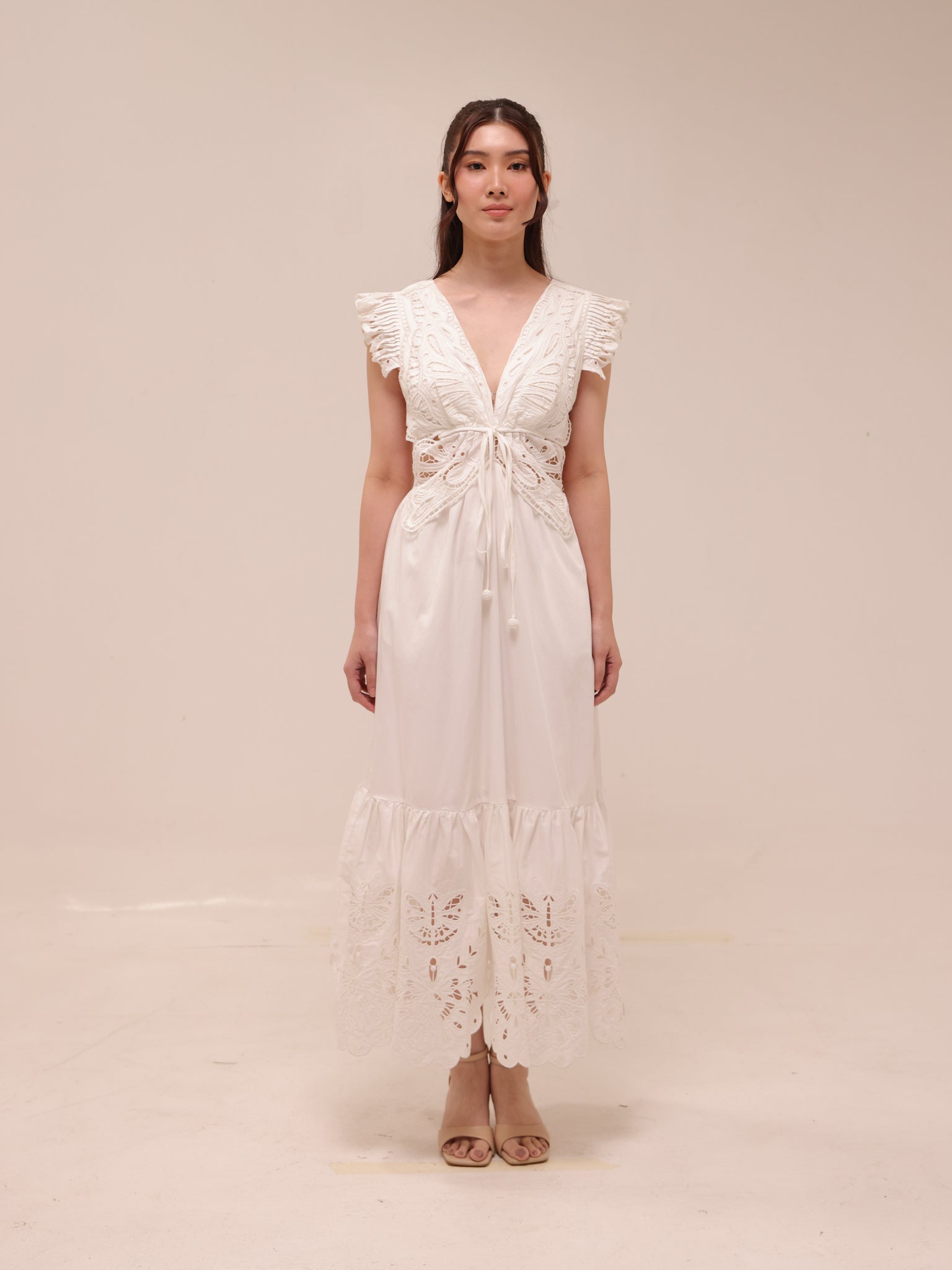 Butterfly Dress in White