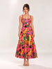 Pop Leopards Mixed Midi Dress