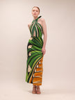 Toucan Tree Green Maxi Dress