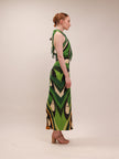 Toucan Tree Green Maxi Dress