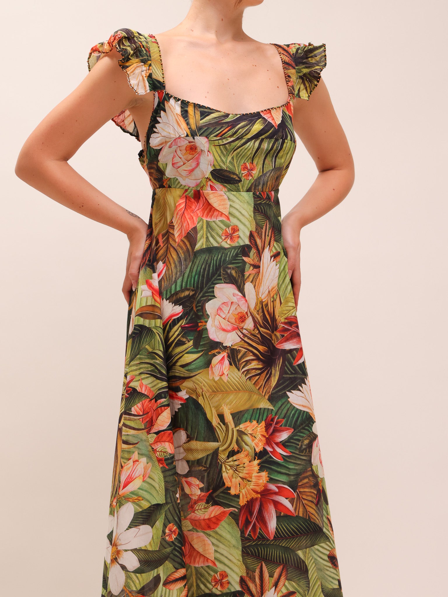 Botanical Forest Maxi Dress