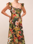 Botanical Forest Maxi Dress