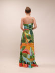 Tie-Waist Printed Dress