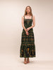 Black Flowers Arch Lenzing Ecovero Euroflax Maxi Dress