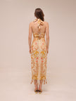 Jungle Chic Sand Midi Dress