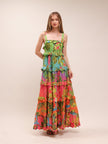 Ombre Forest Tiered Maxi Dress