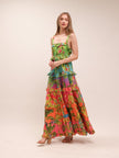 Ombre Forest Tiered Maxi Dress