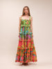 Ombre Forest Tiered Maxi Dress