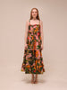 Pink Cocoa Forest Tiered Maxi Dress