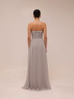 Pearl Strapless Maxi Dress