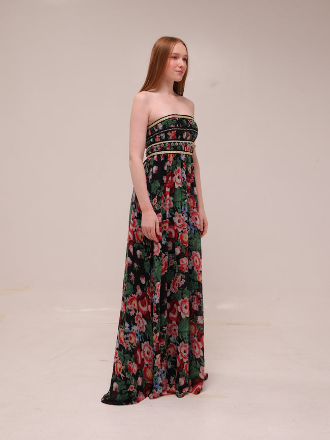Verona Floral Column Gown