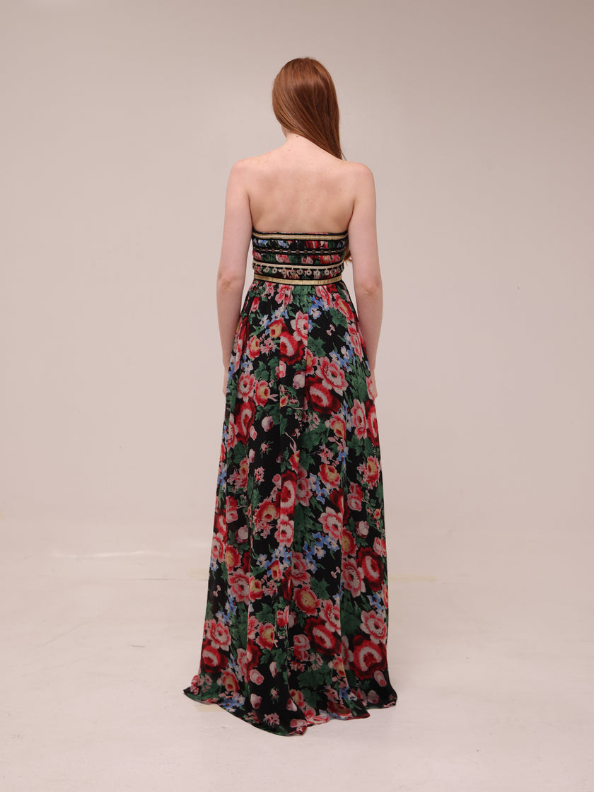 Verona Floral Column Gown