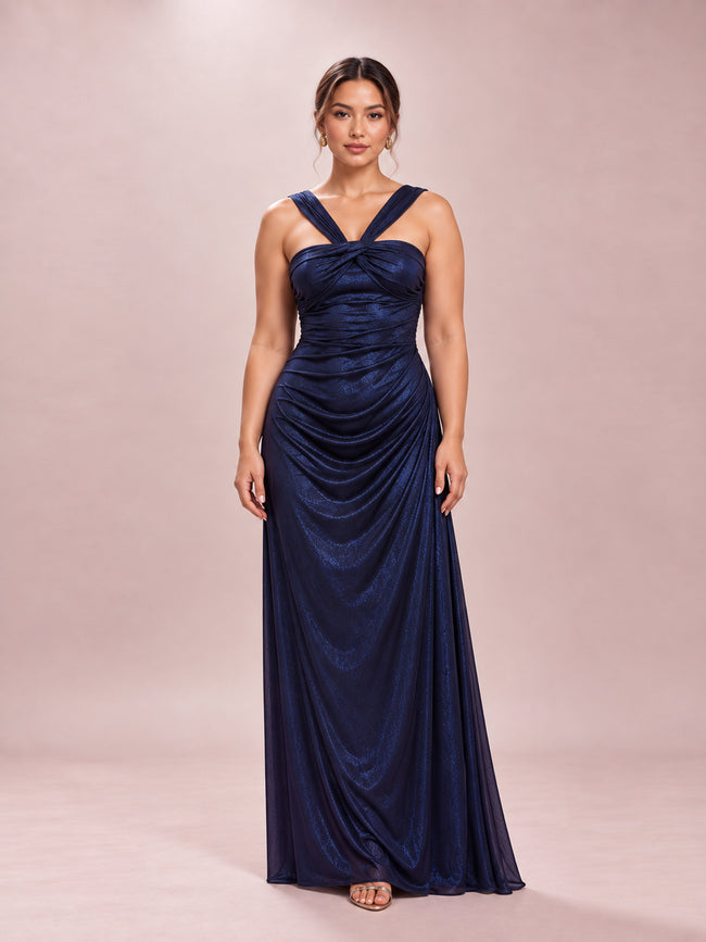The Gathered Drape Gown