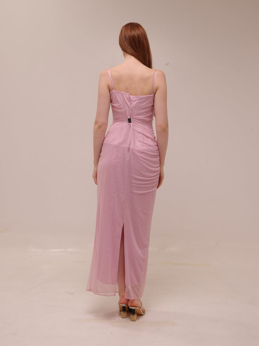 Nalini Cotton Candy Corset Maxi Dress
