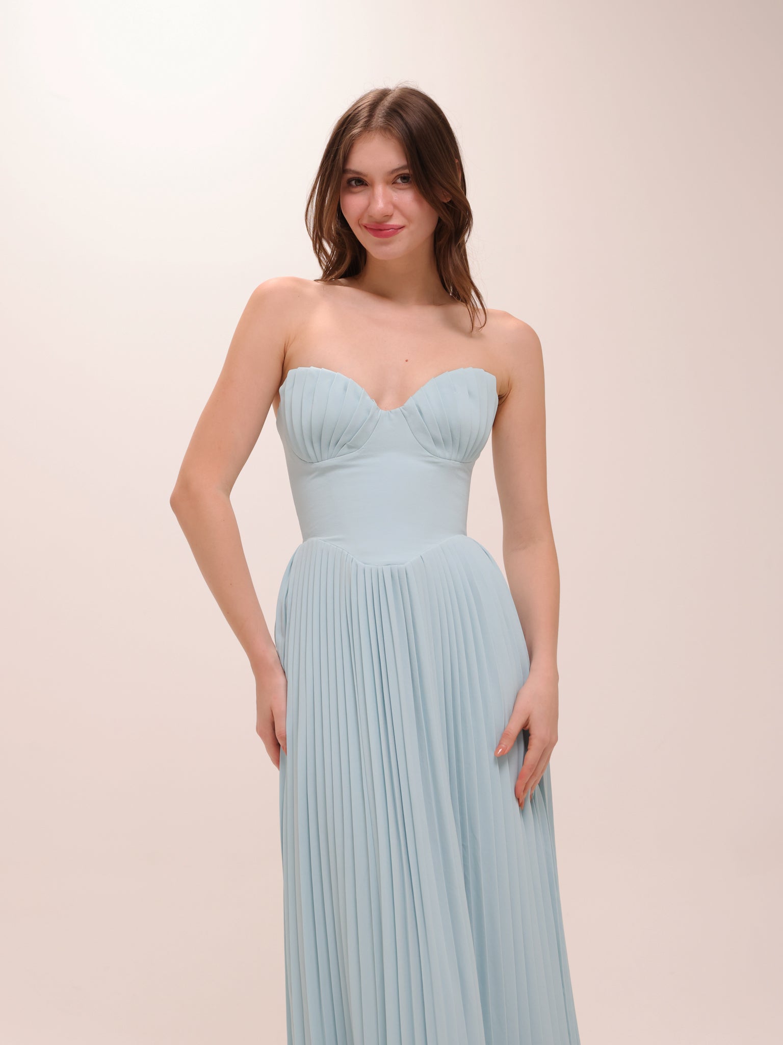 Marcella Pleated Maxi Dress