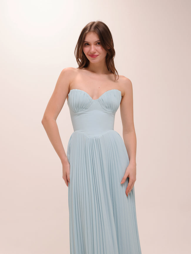 Marcella Pleated Maxi Dress