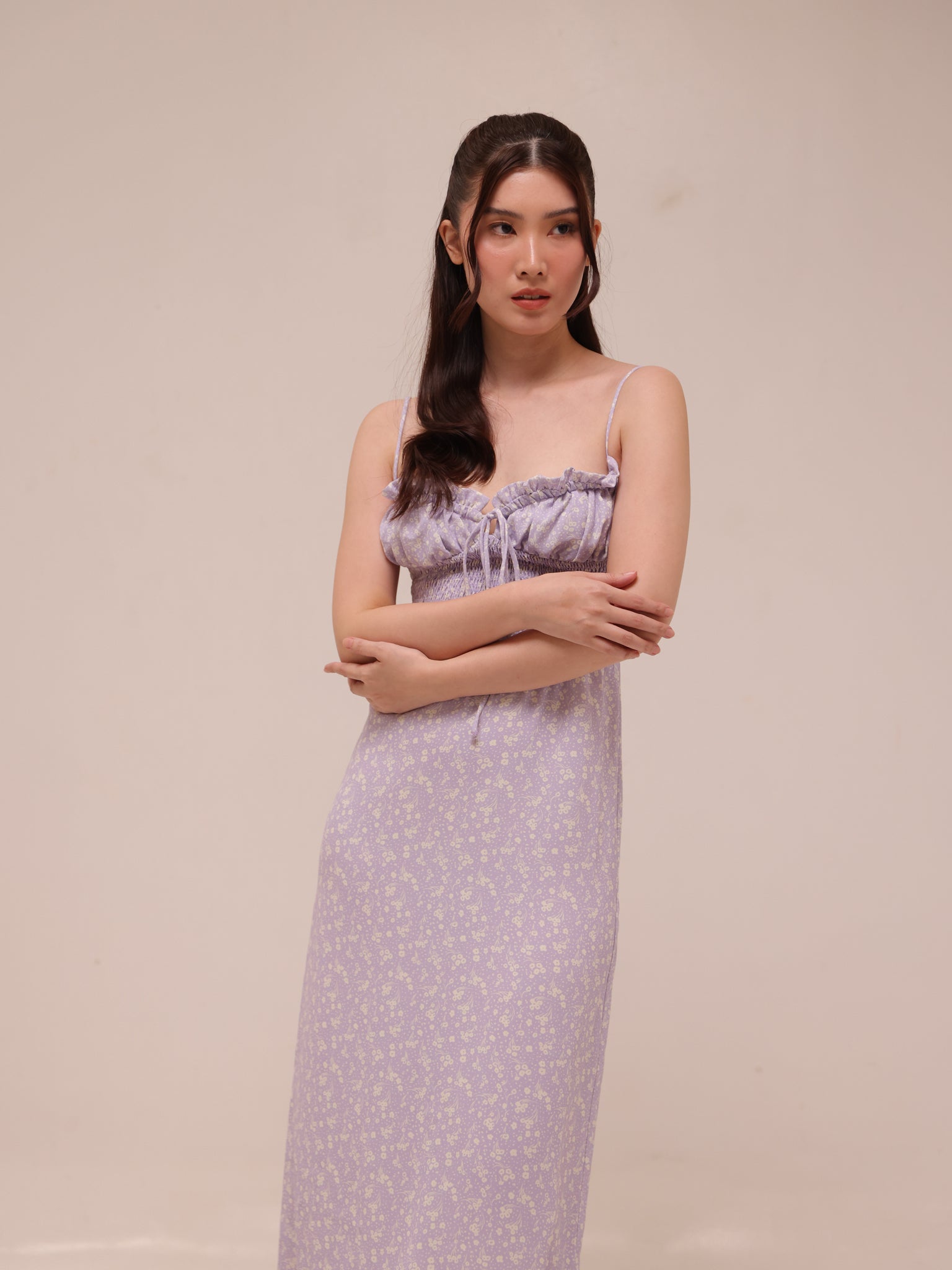 Janelle Lilac Floral Dress