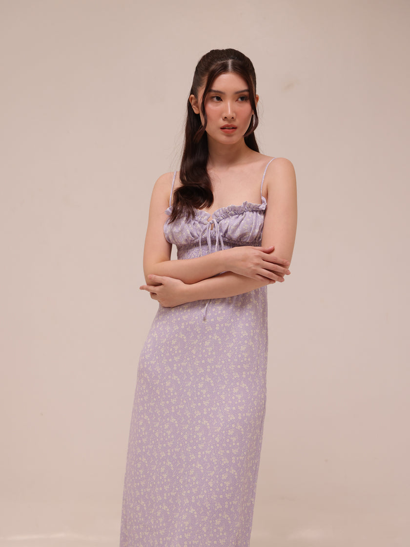 Janelle Lilac Floral Dress
