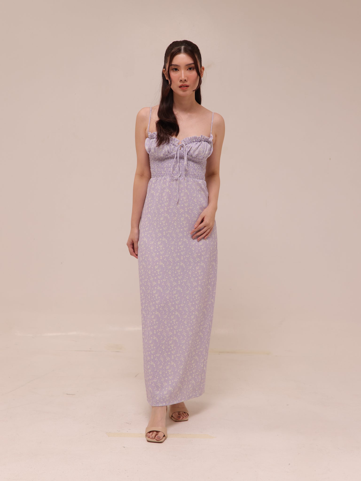 Janelle Lilac Floral Dress