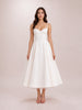 Mademoiselle White Tulle Midi Dress