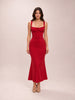 Valencia Red Rose Corset Dress