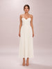 Amorata Ivory Pleated Maxi Dress
