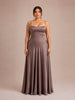 Anabella Smoke Lace Up Maxi Dress
