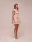 Natassia Pink Meadow Mini Dress