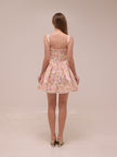 Natassia Pink Meadow Mini Dress