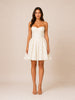 Saige Vintage Cream Floral Strapless Mini Dress