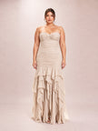 Champagne Gold Strapless Gown