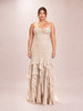 Champagne Gold Strapless Gown