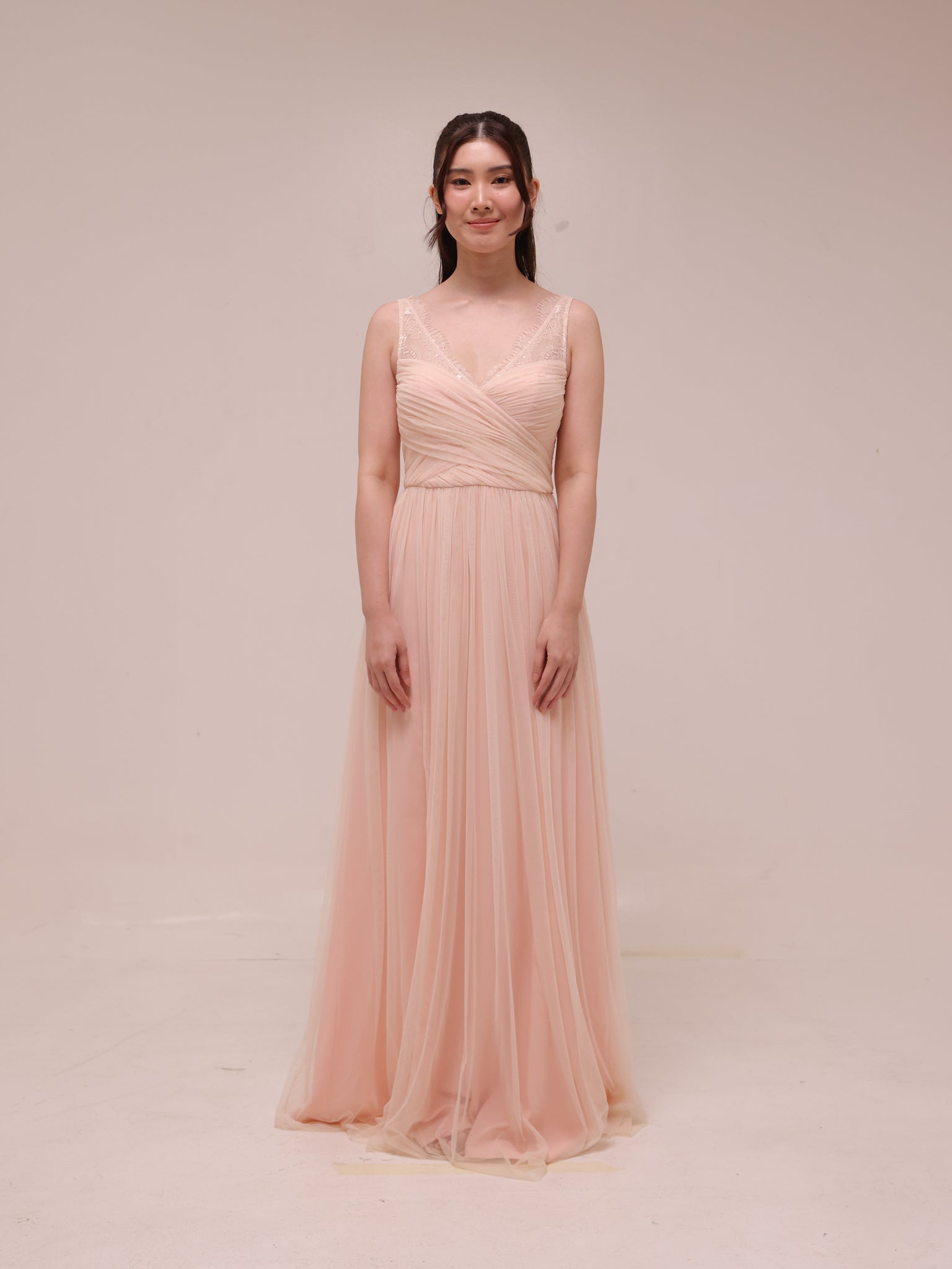 Celeste Blush Tulle Gown
