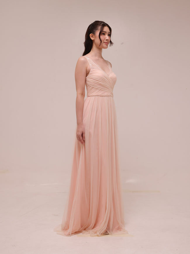 Celeste Blush Tulle Gown