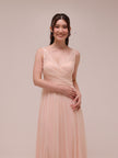 Celeste Blush Tulle Gown