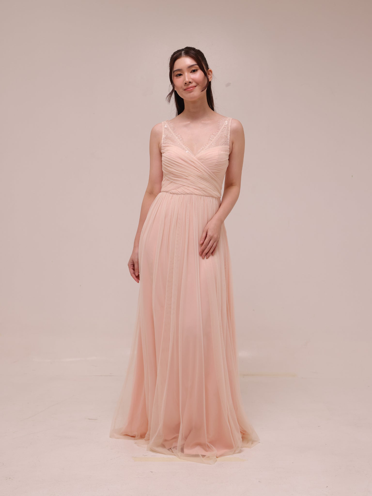Celeste Blush Tulle Gown