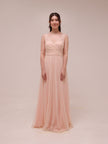 Celeste Blush Tulle Gown