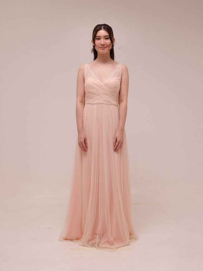 Celeste Blush Tulle Gown