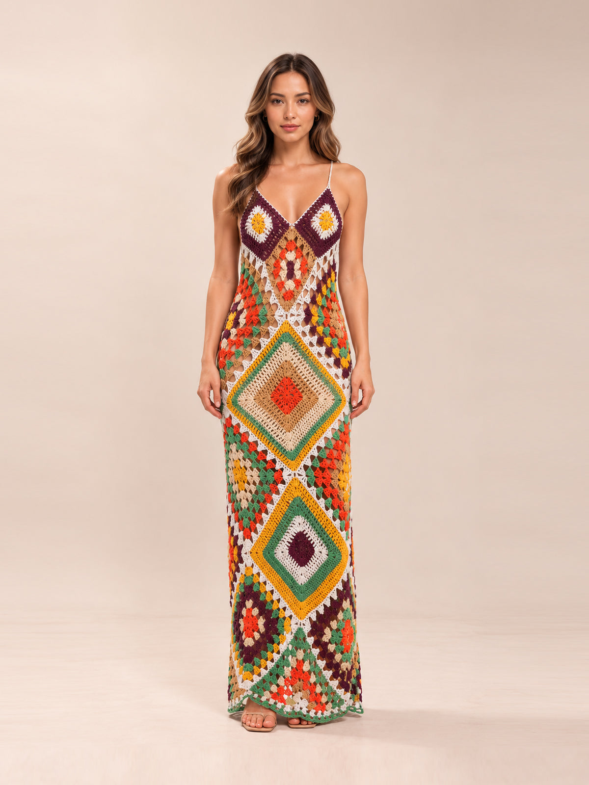 Syra Crochet Maxi Dress
