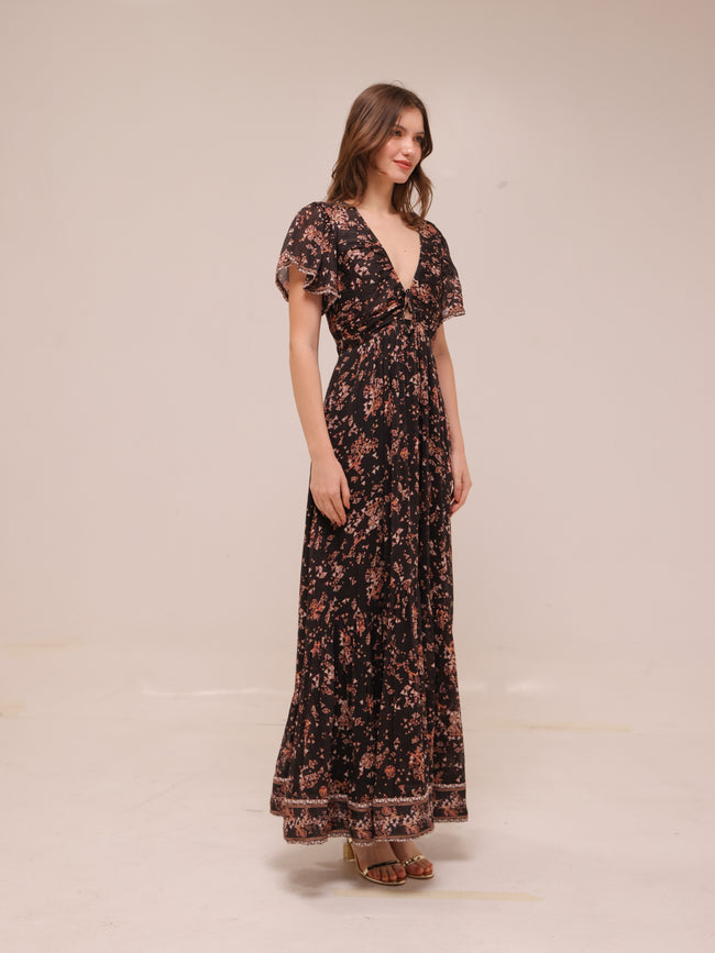 Agathe Halterneck Maxi Dress