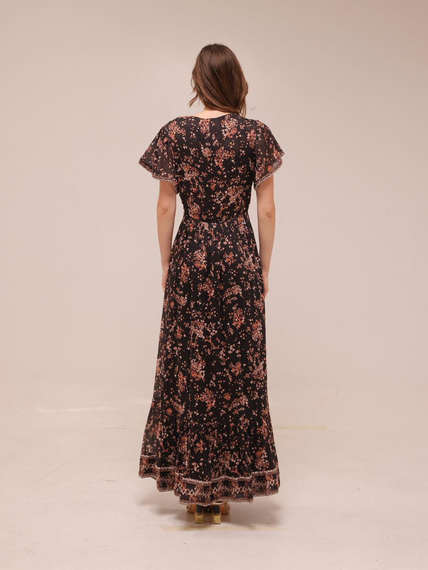 Agathe Halterneck Maxi Dress