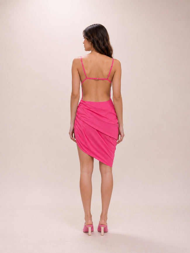 La Robe Saudade Minidress in Pink