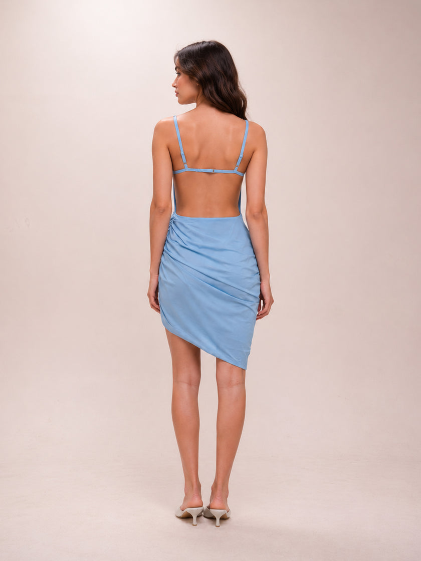 La Robe Saudade Minidress in Blue