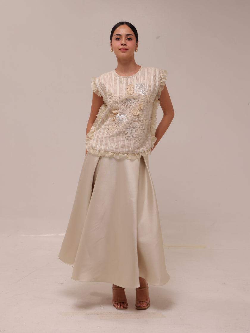 Fleur Lace Filipiniana Top